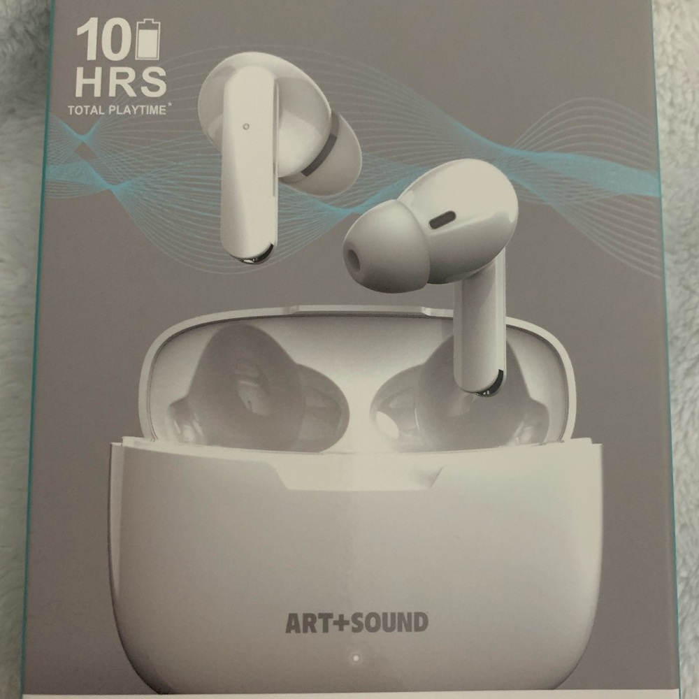 Art+Sound Wireless Earbuds in White